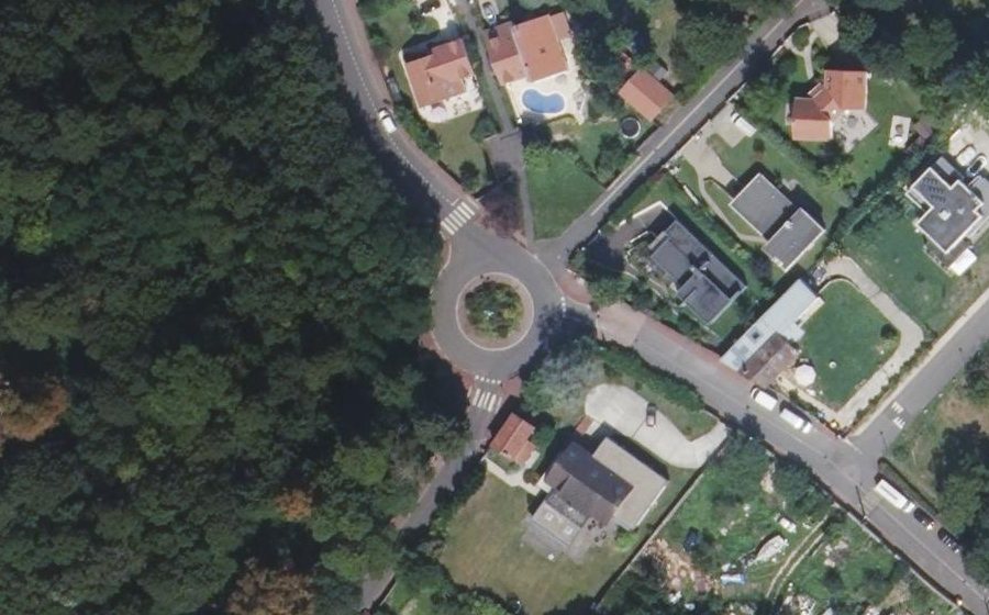Vue aérienne du Chemin de l'Ermitage