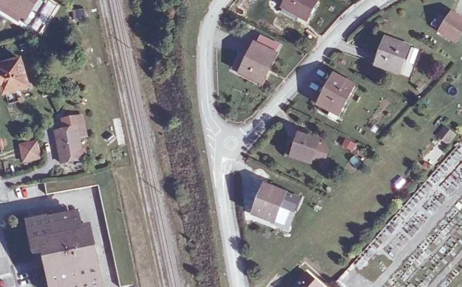 Vue aérienne du Mini-giratoire n°7280632403