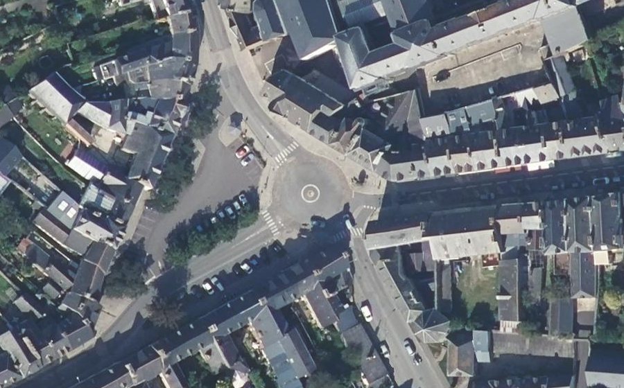 Vue aérienne de la Place Toullier