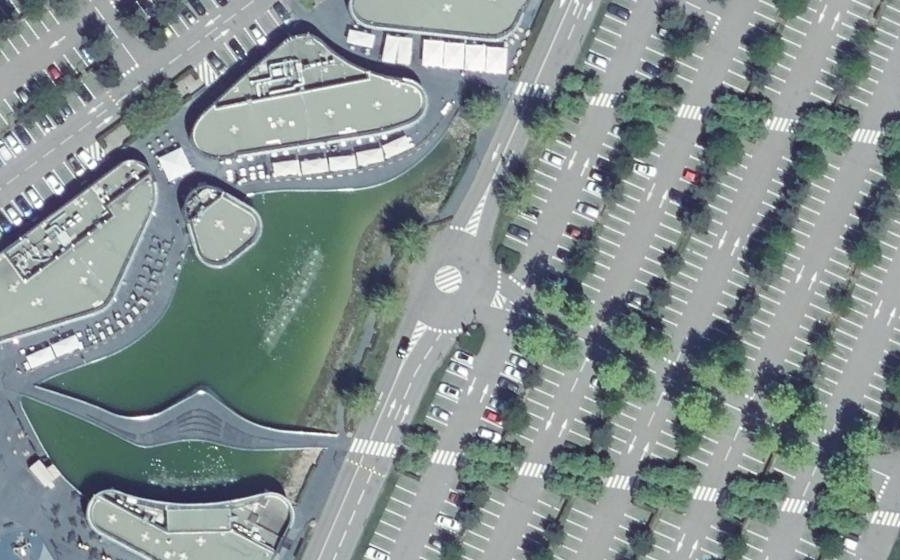 Vue aérienne du Mini-giratoire n°7429930026