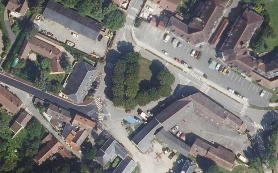 Vue aérienne du Place de la Mairie