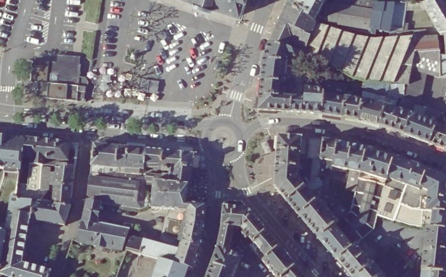 Vue aérienne du Place Littré
