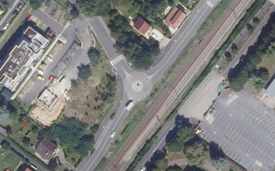 Vue aérienne du Mini-giratoire n°7521013862