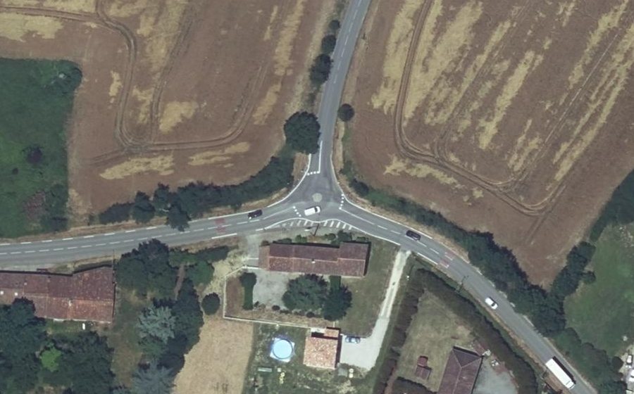 Vue aérienne du Mini-giratoire n°7538936290