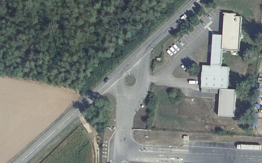 Vue aérienne du Mini-giratoire n°7606081134