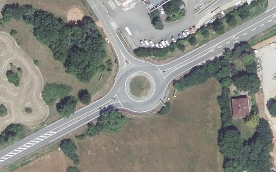 Vue aérienne du Route de Montauban