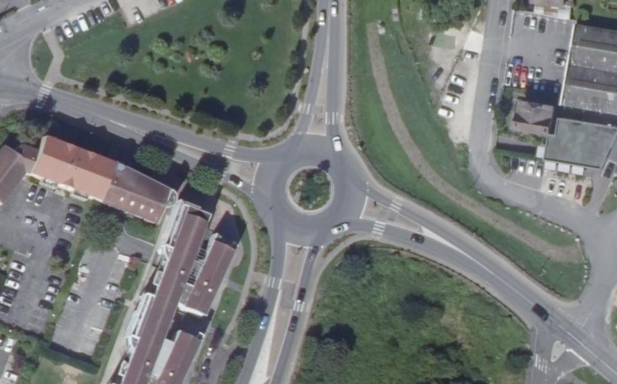 Vue aérienne du Rond-Point Charles de Gaulle