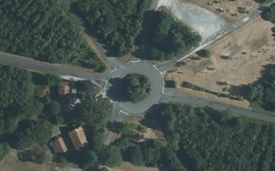 Vue aérienne du Le Rond Point