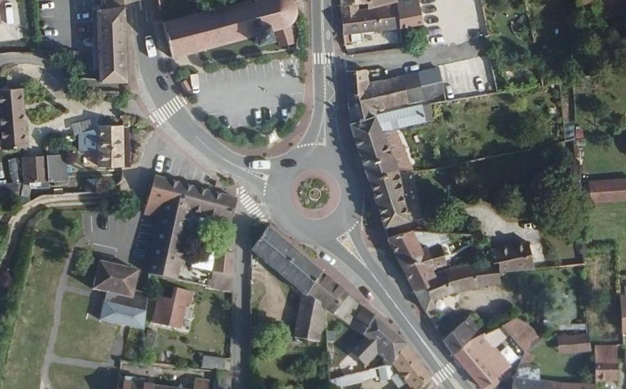 Vue aérienne du Place de l'Église