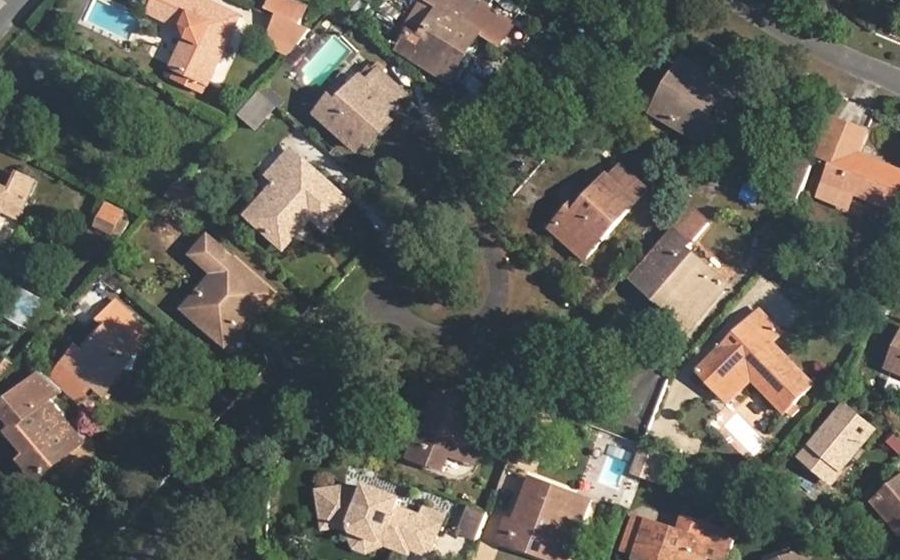 Vue aérienne du Allée du Maine