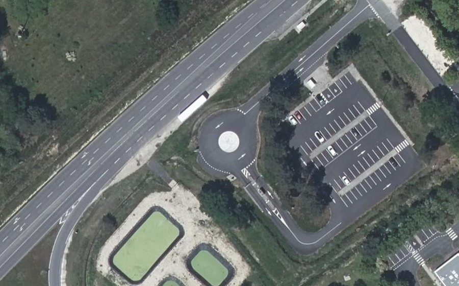 Vue aérienne du Mini-giratoire n°7836544801