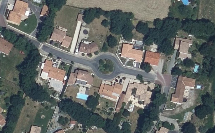 Vue aérienne du Rue Alexandre Riant