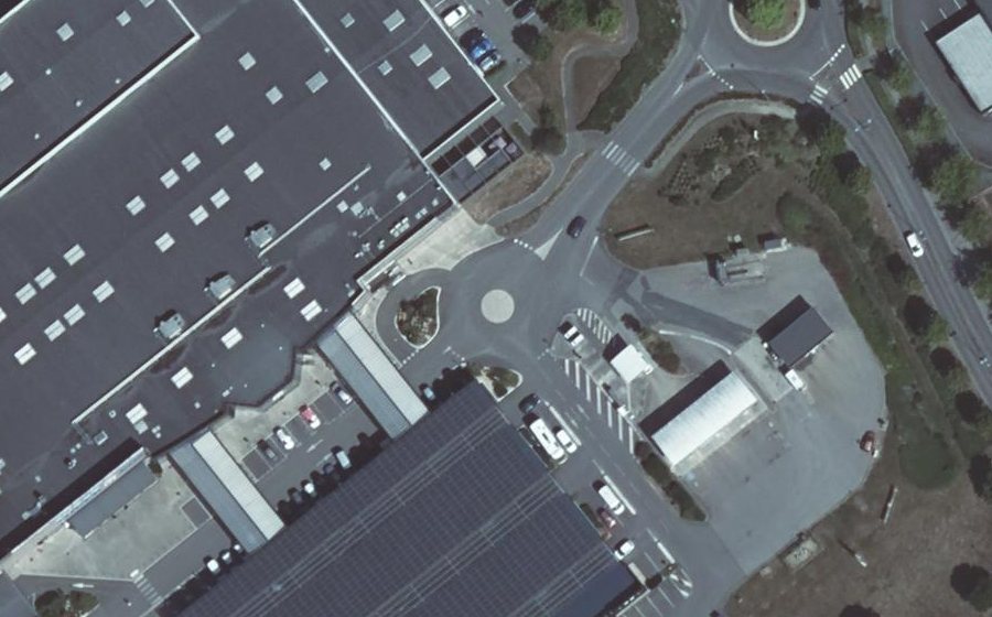 Vue aérienne du Mini-giratoire n°7914382059