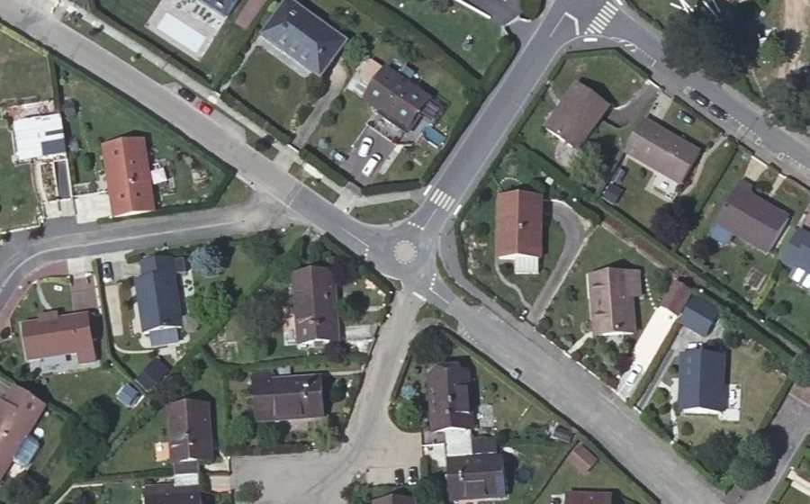 Vue aérienne du Mini-giratoire n°7917134558