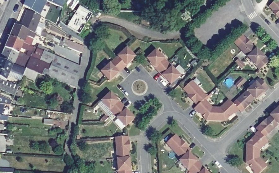 Vue aérienne du Allée des Fauvettes