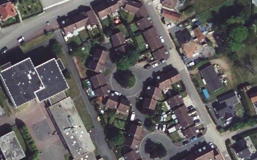 Vue aérienne du Rue Stendhal