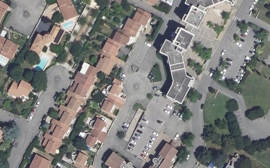 Vue aérienne du Allée Marguerite Yourcenar