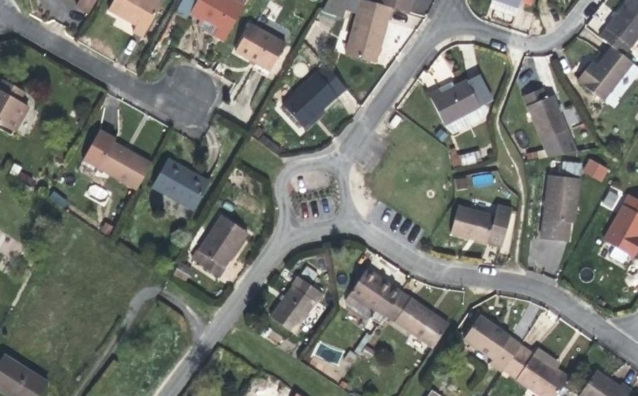 Vue aérienne du Rue Pasteur