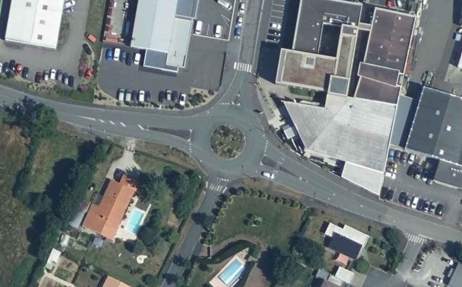 Vue aérienne du Rond-Point des Artisans