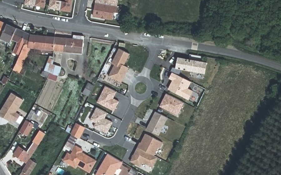 Vue aérienne du Impasse des Charmes