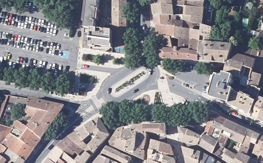 Vue aérienne du Place Jean Jaurès