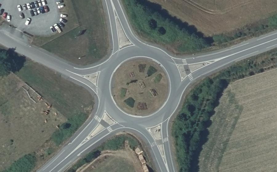 Vue aérienne du Rond-Point de l'Horizon