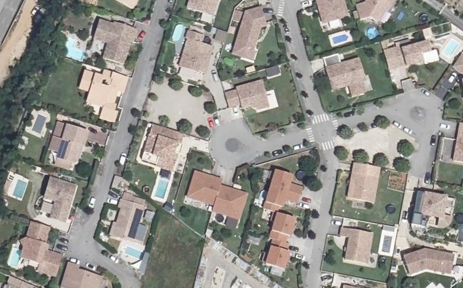 Vue aérienne du Mini-giratoire n°8196409334
