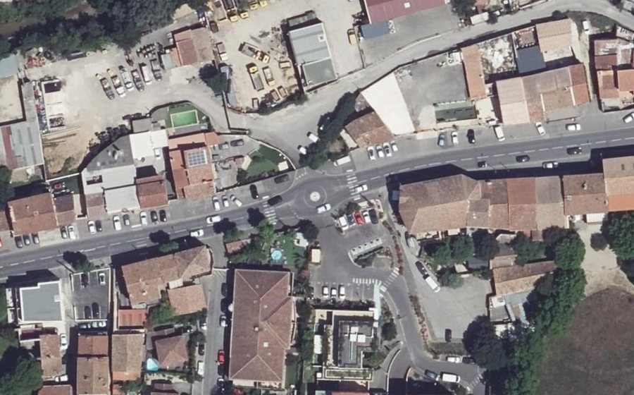 Vue aérienne du Boulevard Voltaire
