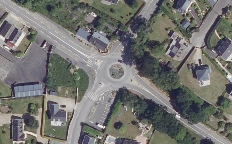 Vue aérienne du Route de Concarneau