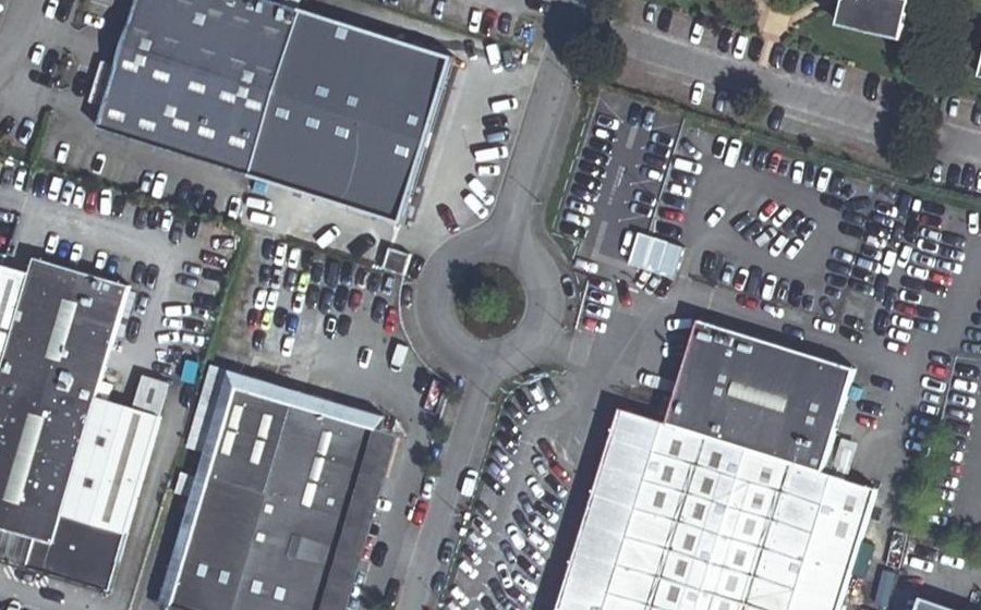 Vue aérienne du Rue de la Côte d'Émeraude