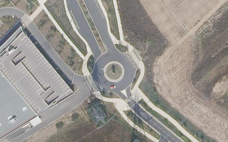 Vue aérienne du Rue Maria Deraisme