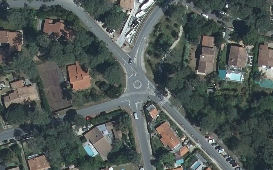Vue aérienne du Mini-giratoire n°8313009100