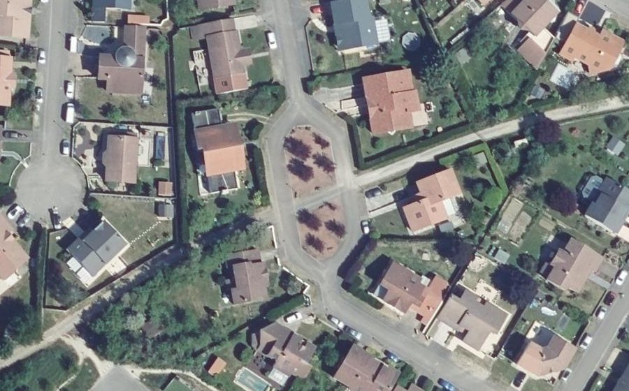 Vue aérienne du Place du Pré Marié