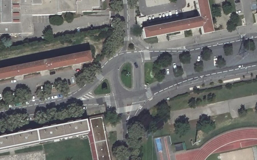 Vue aérienne du Avenue Jacques Duclos