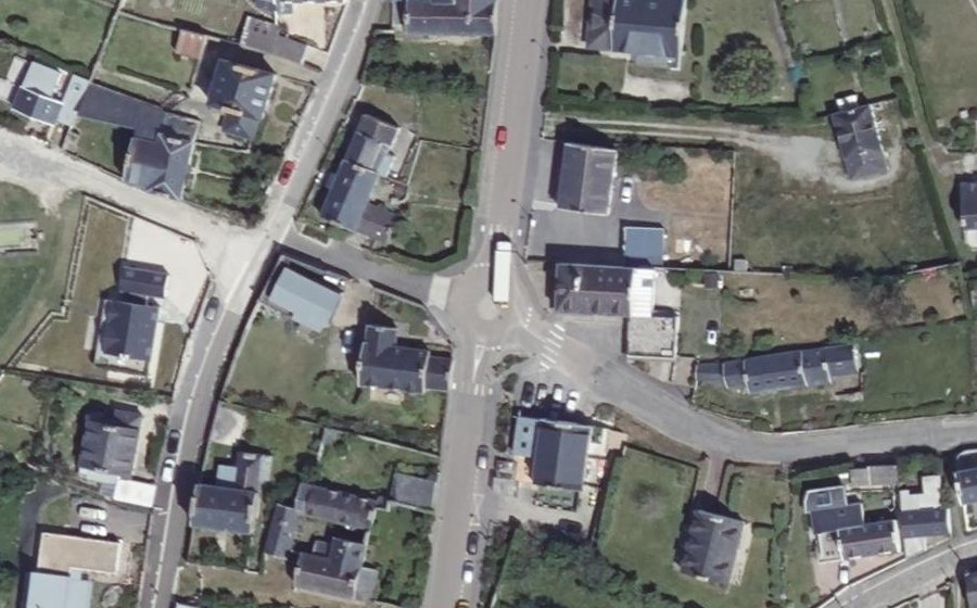 Vue aérienne du Rue de l'Europe