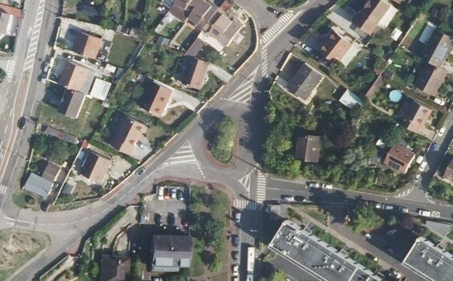 Vue aérienne du Avenue de la Source