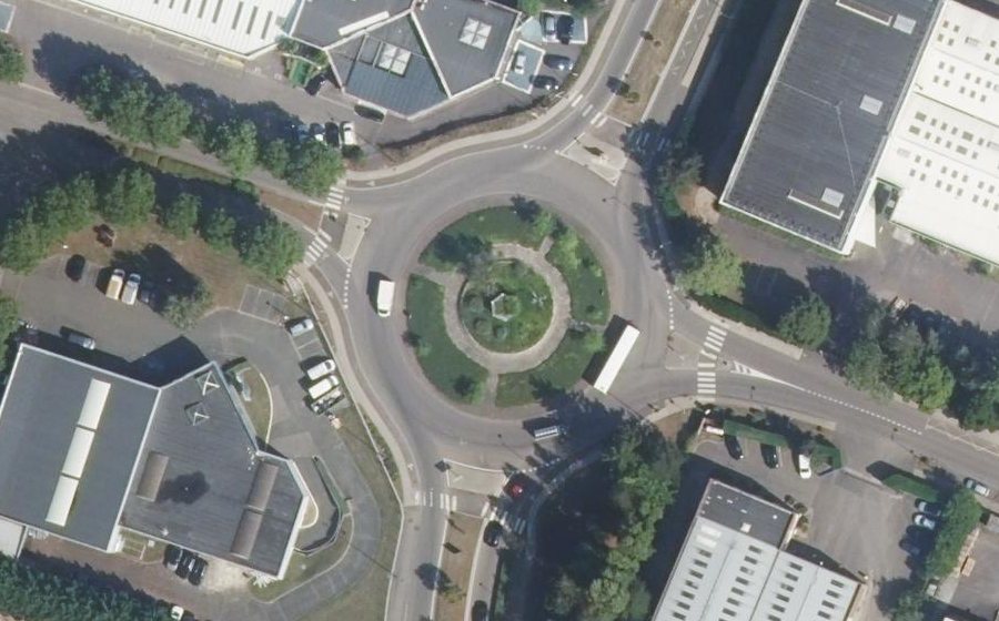 Vue aérienne du Boulevard de Sully