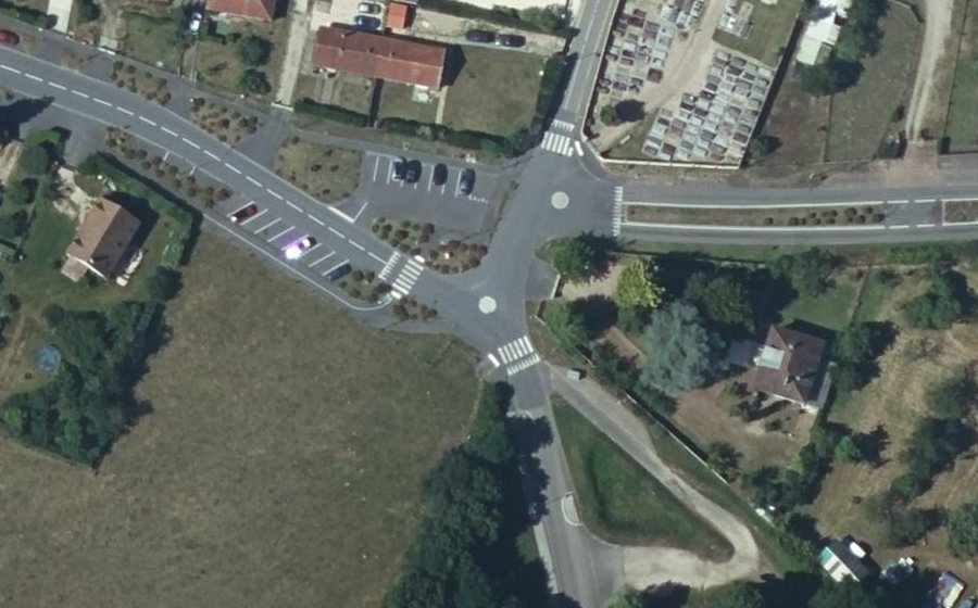 Vue aérienne du Mini-giratoire n°8846311999