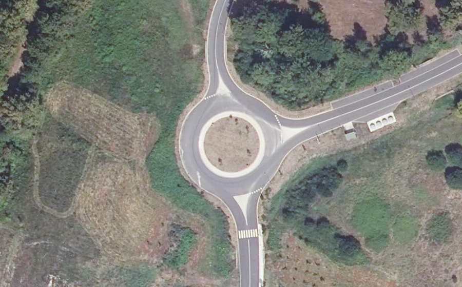 Vue aérienne du Route de Sitton