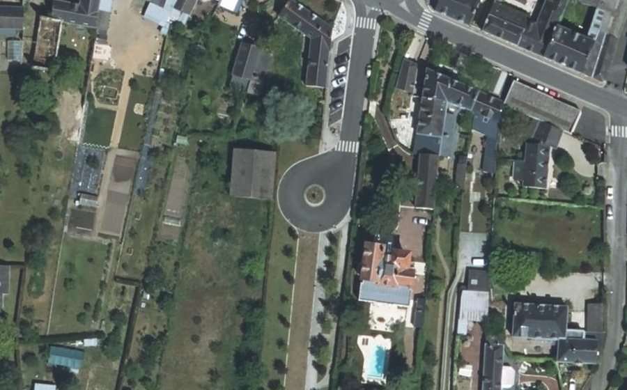 Vue aérienne du Mini-giratoire n°8918341350