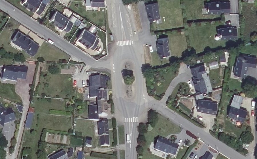 Vue aérienne du Route de Brest