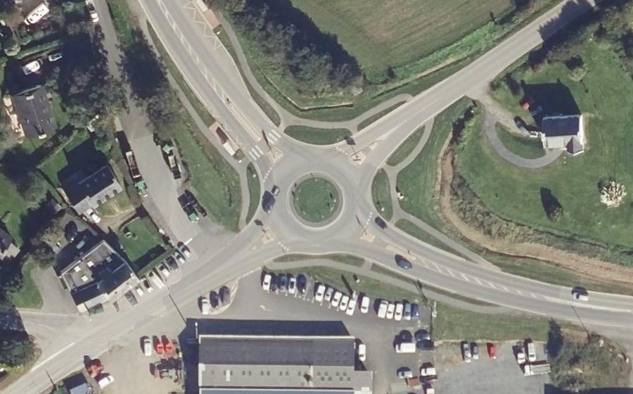 Vue aérienne du Giratoir du Keff