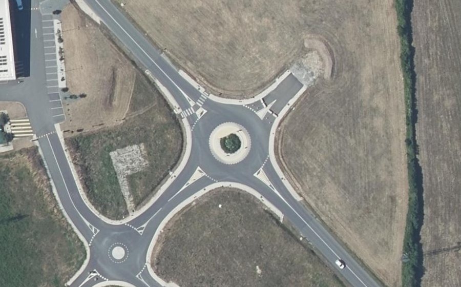 Vue aérienne du Voie de la Garenne