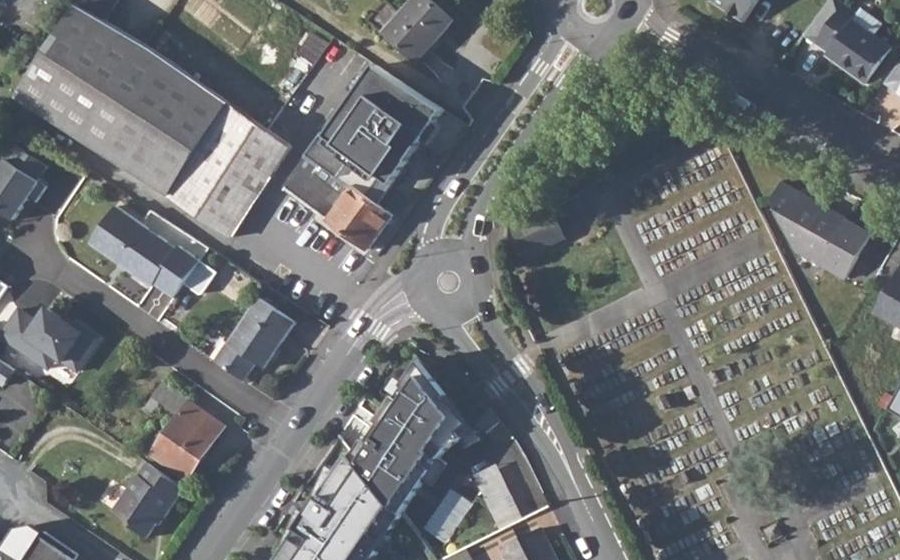 Vue aérienne du Rue François-René de Chateaubriand
