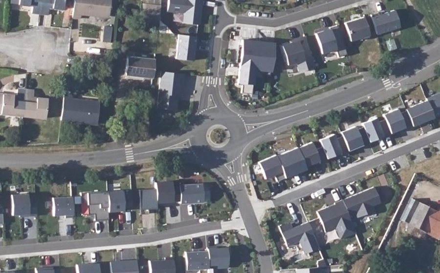 Vue aérienne du Rue Julienne David