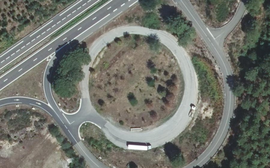 Vue aérienne du Rond-point anonyme n°109207006