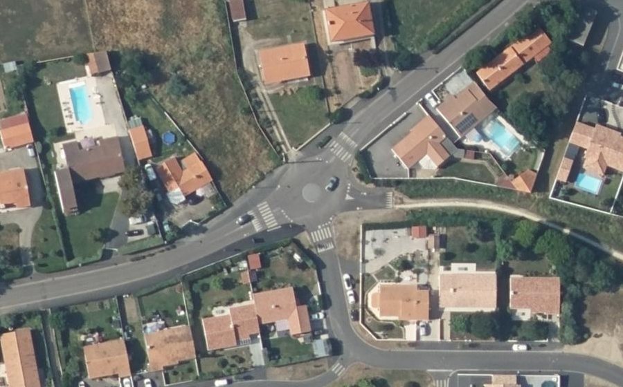 Vue aérienne du Mini-giratoire n°9221022326