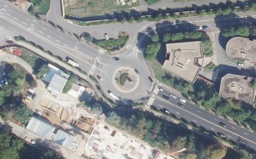 Vue aérienne du Rue du Président Roosevelt
