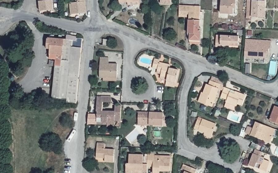 Vue aérienne de la Place de l'Ancien Verger