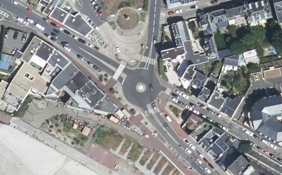 Vue aérienne du Place Clemenceau